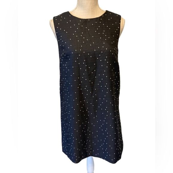 Lucy Paris Navy and white Polkadot dress Small NWT - Picture 3 of 9